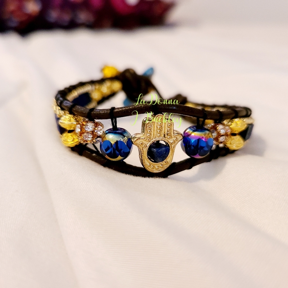 Leather cord bracelet